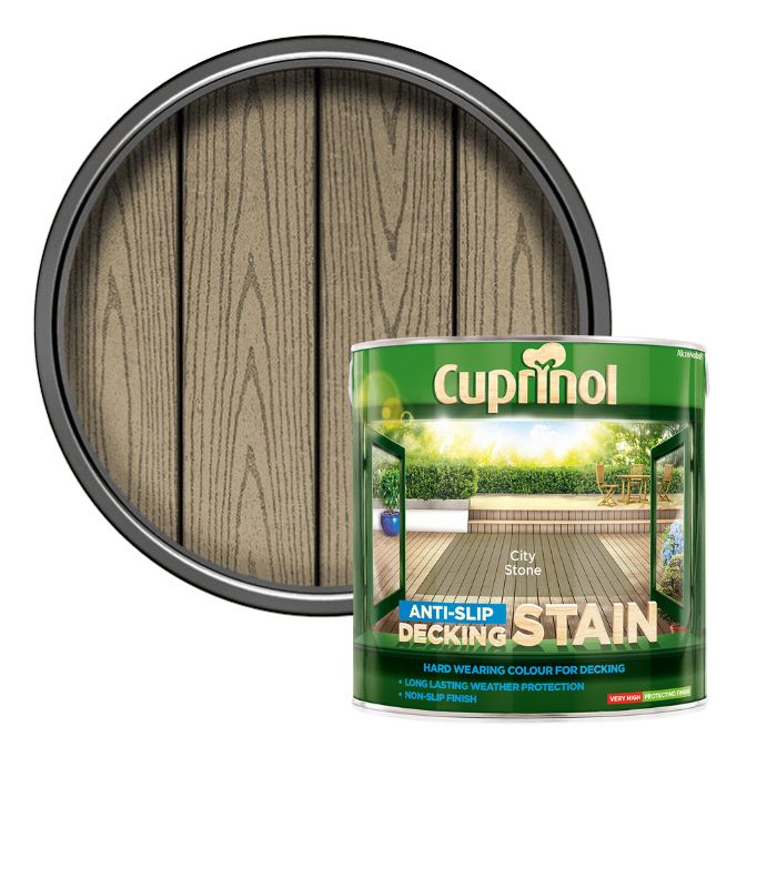 Cuprinol Anti Slip Decking Stain - City Stone - 2.5 Litre