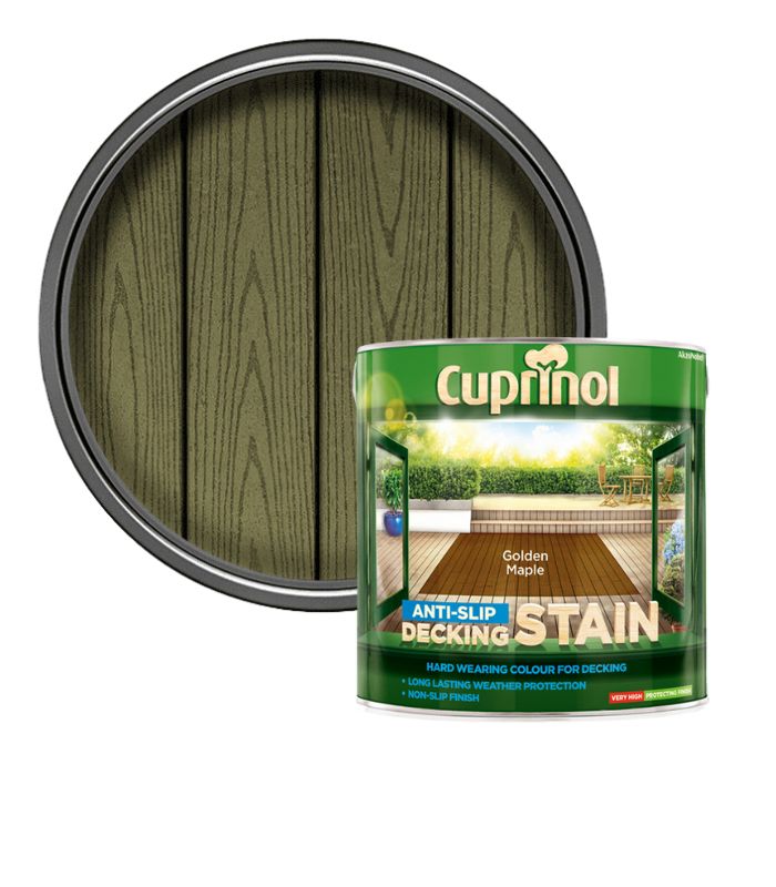 Cuprinol Anti Slip Decking Stain - Golden Maple - 2.5 Litre