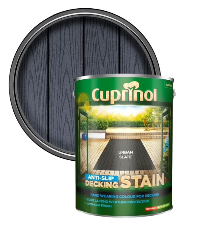 Cuprinol Anti Slip Decking Stain - Urban Slate - 5 Litre