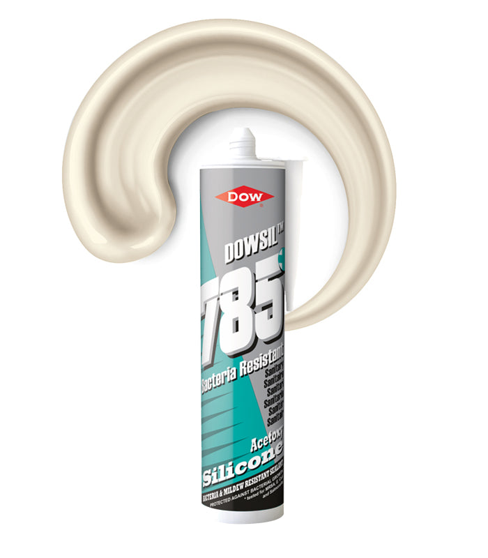 Dowsil 785+ Sanitary Silicone Sealant 310ml Cartridge - Jasmine