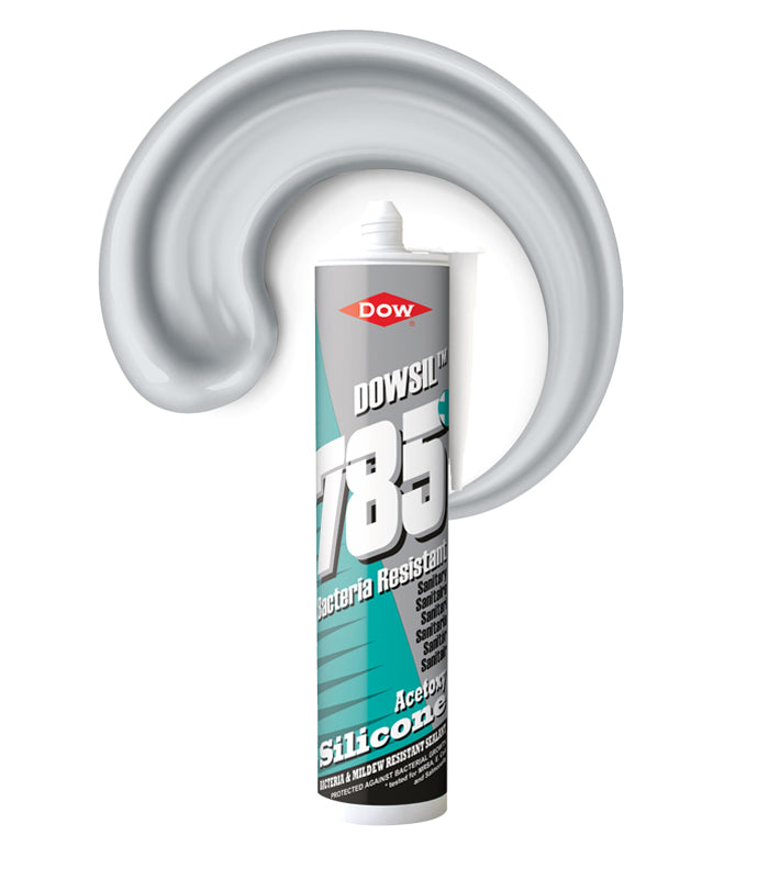 Dowsil 785+ Sanitary Silicone Sealant 310ml Cartridge - Manhattan Grey