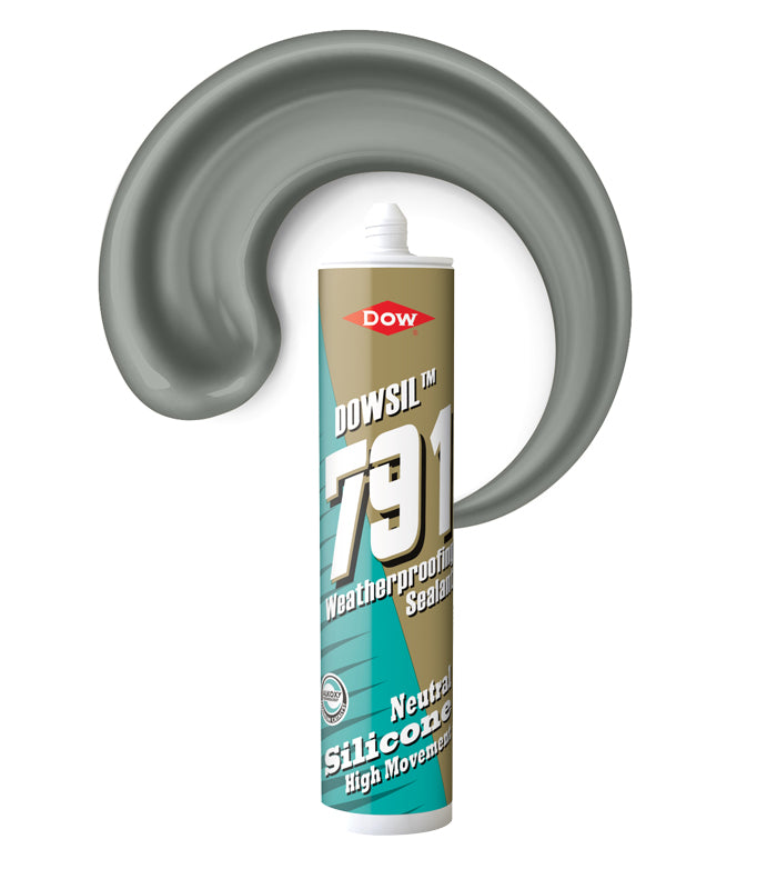 Dowsil 791 Weatherproofing Silicone Sealant 310ml Cartridge - Anthracite