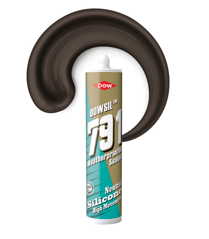 Dowsil 791 External Weatherproofing Silicone Sealant 310ml Cartridge - Bronze