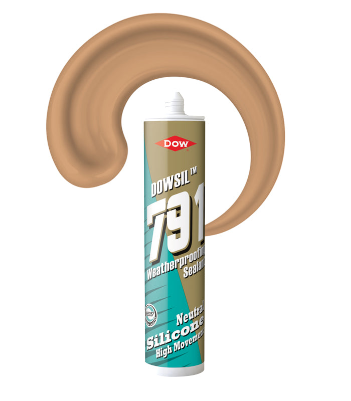 Dowsil 791 External Weatherproofing Silicone Sealant 310ml Cartridge - Buff