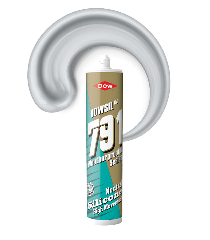 Dowsil 791 External Weatherproofing Silicone Sealant 310ml Cartridge - Grey