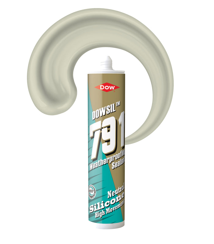 Dowsil 791 External Weatherproofing Silicone Sealant 310ml Cartridge - Limestone