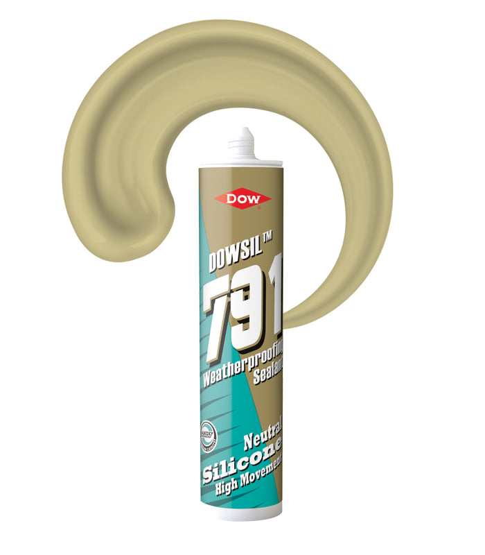 Dowsil 791 External Weatherproofing Silicone Sealant 310ml Cartridge - Stone