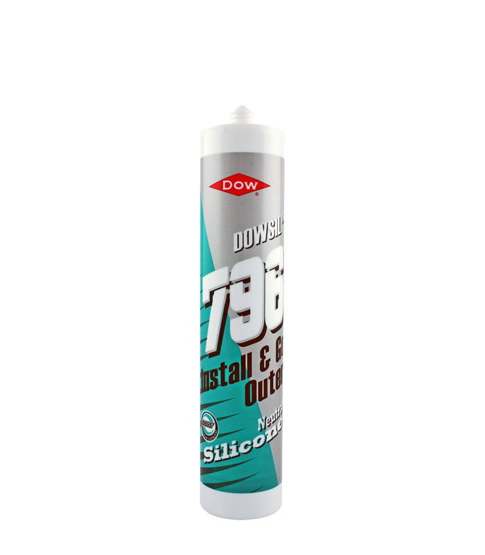 Dowsil 796 PVCu Aluminium and Wood Silicone Sealant - 310ml Cartridge