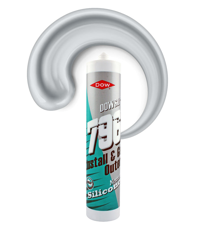 Dowsil 796 External PVCu Silicone Sealant 310ml Cartridge - Grey