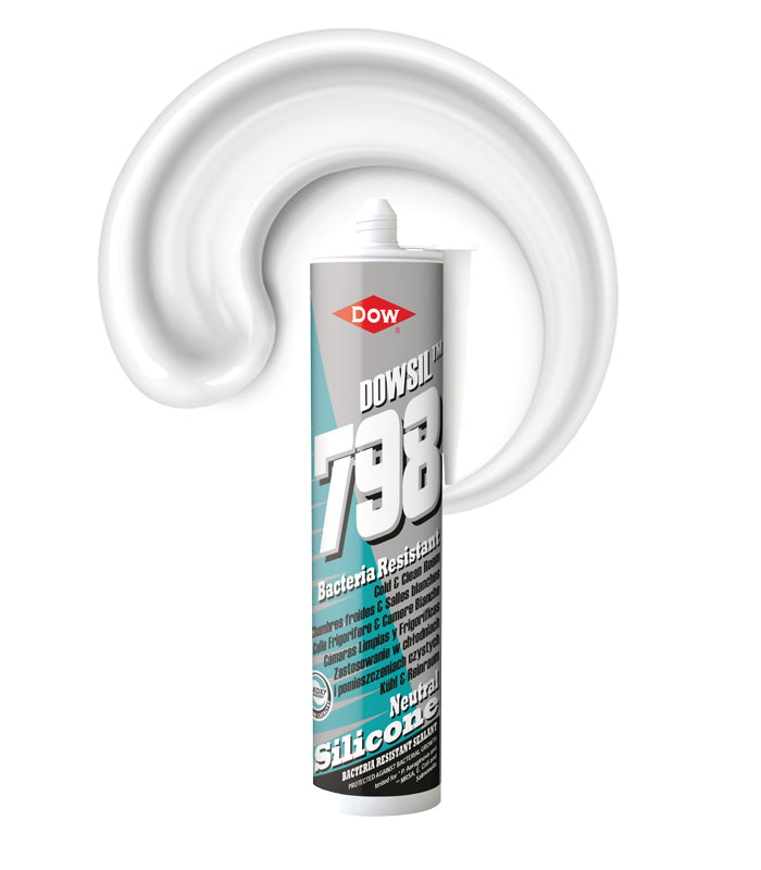 Dowsil 798+ Cold and Clean Room Silicone Sealant 310ml Cartridge - White