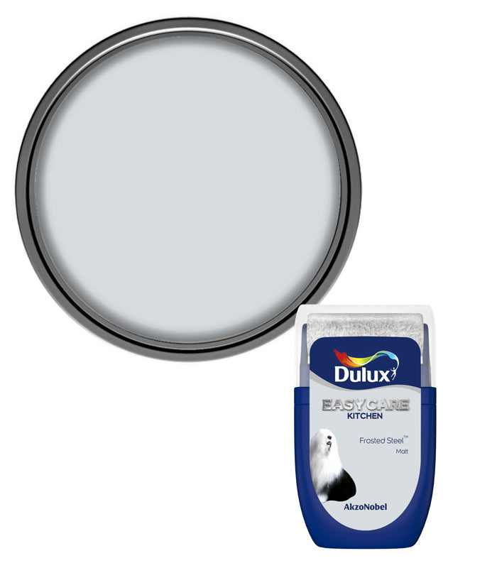 Dulux Easycare Kitchen Matt Tester Pot - 30ml - Frosted Steel