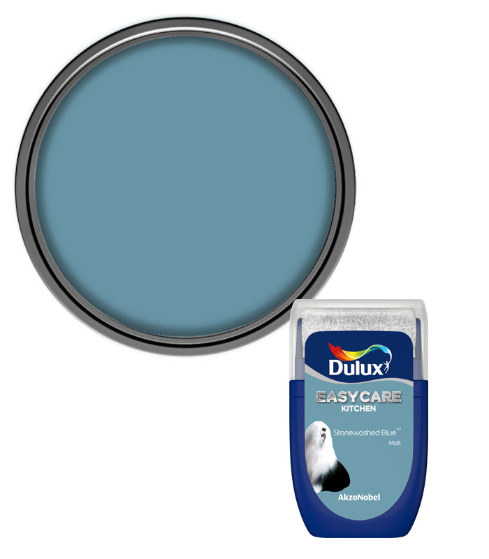 Dulux Easycare Kitchen Matt Tester Pot - 30ml - Stonewashed Blue
