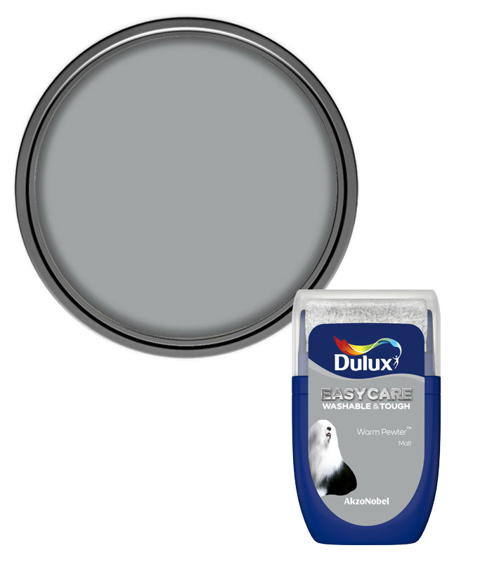 Dulux Easycare Washable Tough Matt Tester Pot - 30ml - Warm Pewter