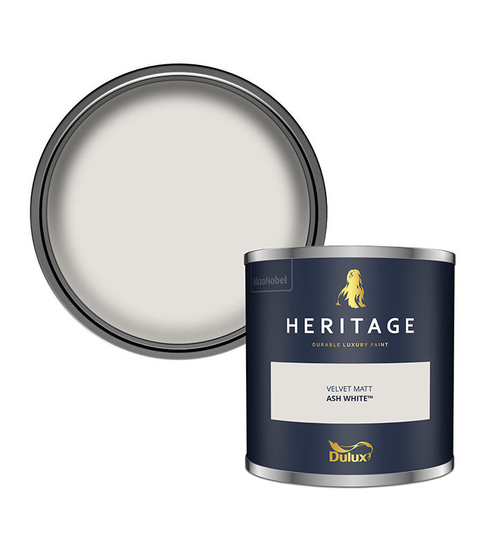 Dulux Heritage Velvet Matt - 125ml Tester Pot - Ash White