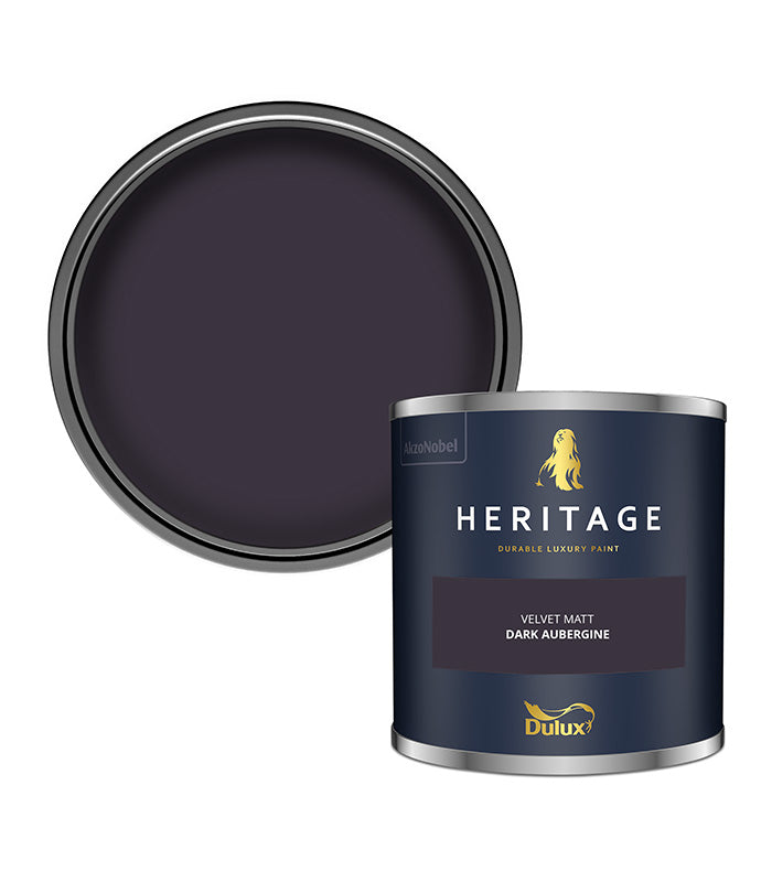 Dulux Heritage Velvet Matt - 125ml Tester Pot - Dark Aubergine