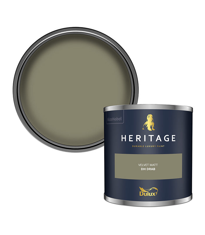 Dulux Heritage Velvet Matt - 125ml Tester Pot - DH Drab