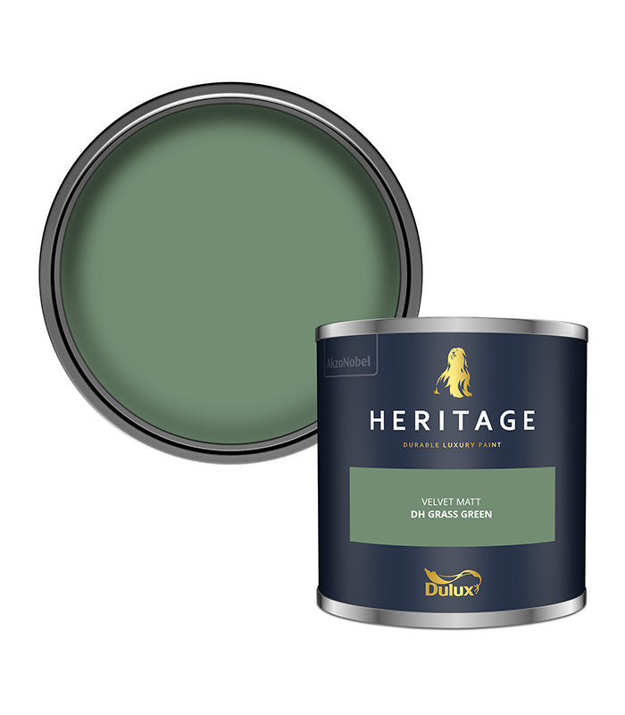 Dulux Heritage Velvet Matt - 125ml Tester Pot - DH Grass Green