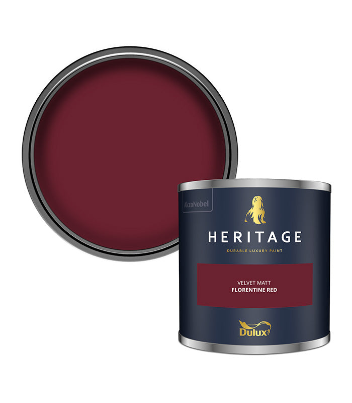 Dulux Heritage Velvet Matt - 125ml Tester Pot - Florentine Red