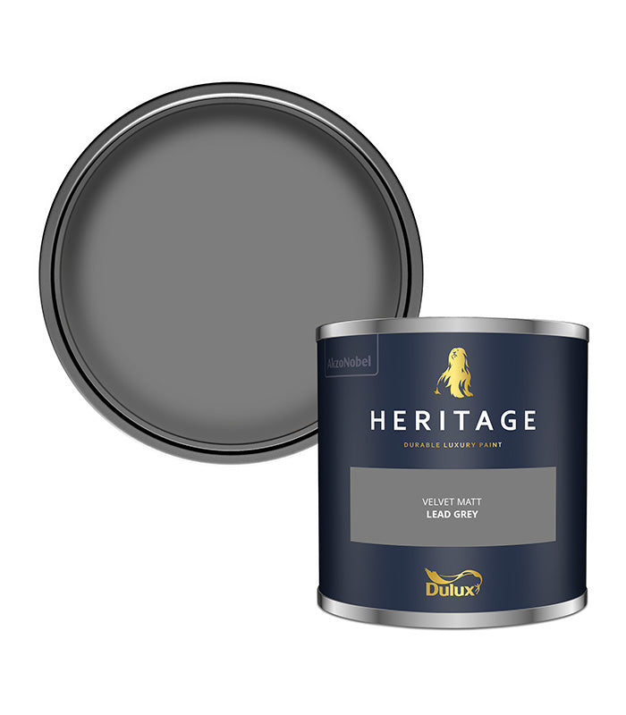 Dulux Heritage Velvet Matt - 125ml Tester Pot - Lead Grey