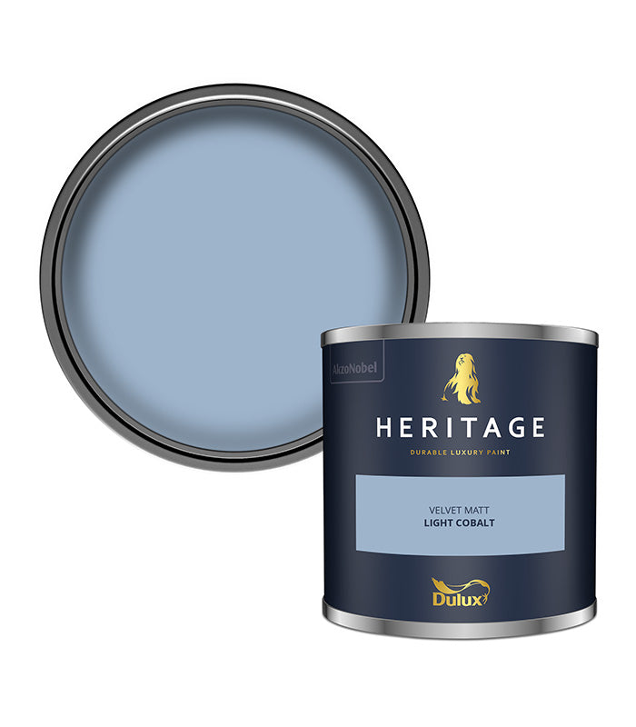 Dulux Heritage Velvet Matt - 125ml Tester Pot - Light Cobalt