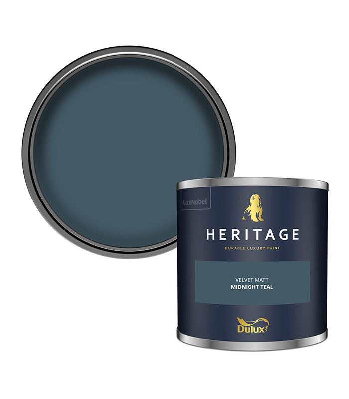 Dulux Heritage Velvet Matt - 125ml Tester Pot - Midnight Teal