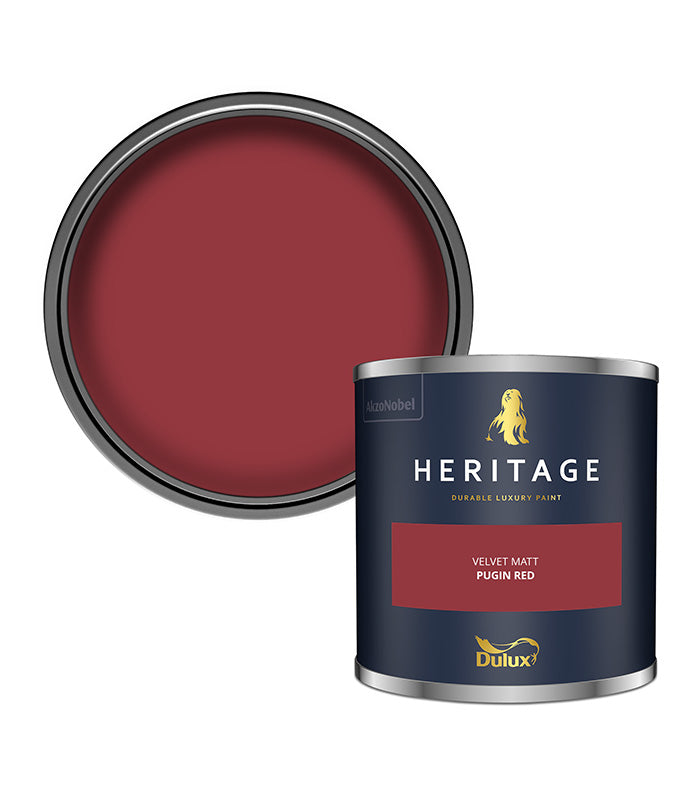 Dulux Heritage Velvet Matt - 125ml Tester Pot - Pugin Red