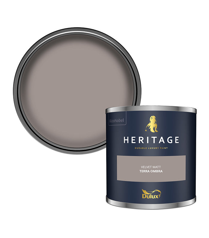 Dulux Heritage Velvet Matt - 125ml Tester Pot - Terra Ombra