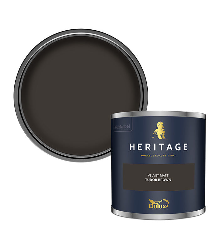 Dulux Heritage Velvet Matt - 125ml Tester Pot - Tudor Brown