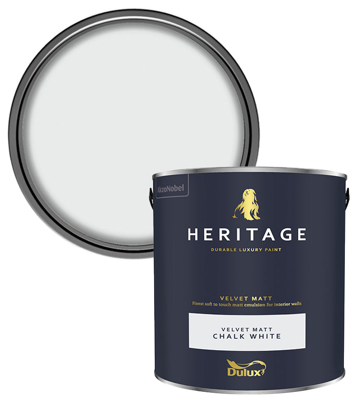 Dulux Heritage Velvet Matt - 2.5L - Chalk White