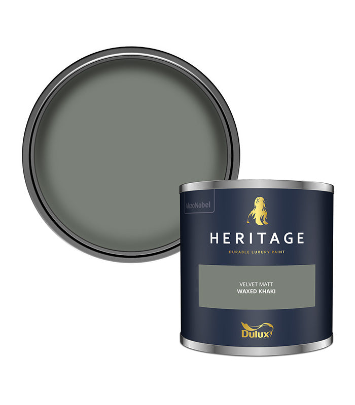 Dulux Heritage Velvet Matt - 125ml Tester Pot - Waxed Khaki