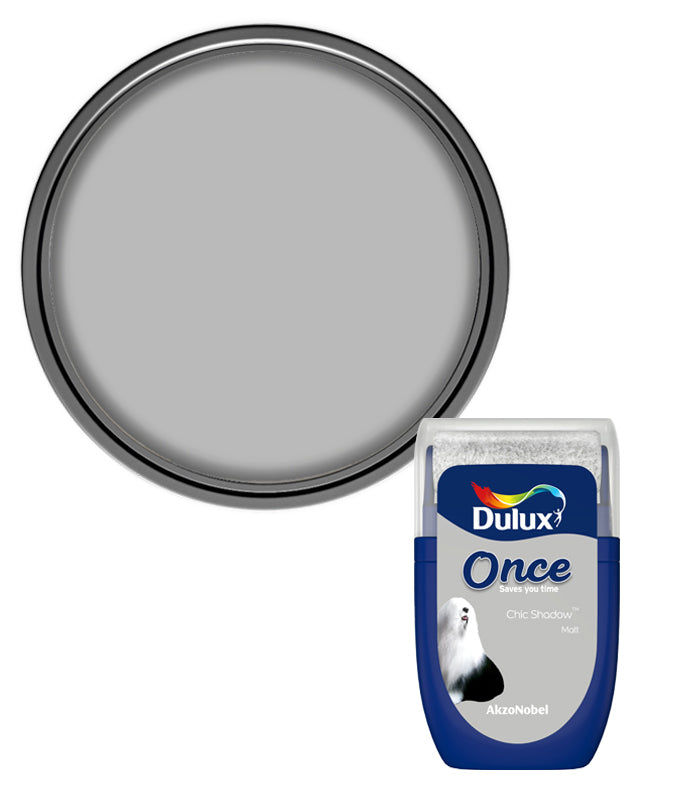 Dulux Retail Once Matt Tester Paint Pot - 30ml - Chic Shadow