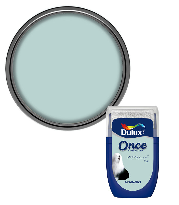 Dulux Retail Once Matt Tester Paint Pot - 30ml - Mint Macaroon
