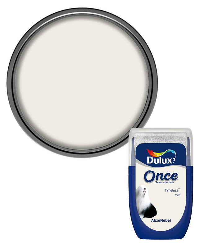 Dulux Retail Once Matt Tester Paint Pot - 30ml - Timeless
