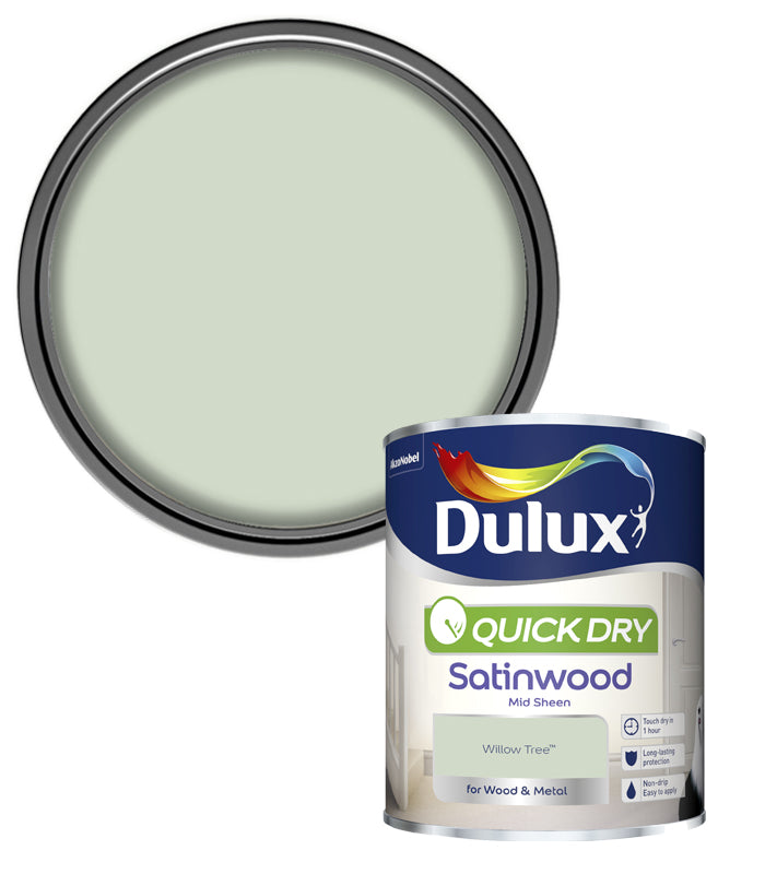 Dulux Quick Dry Satinwood - 750ml - Willow Tree