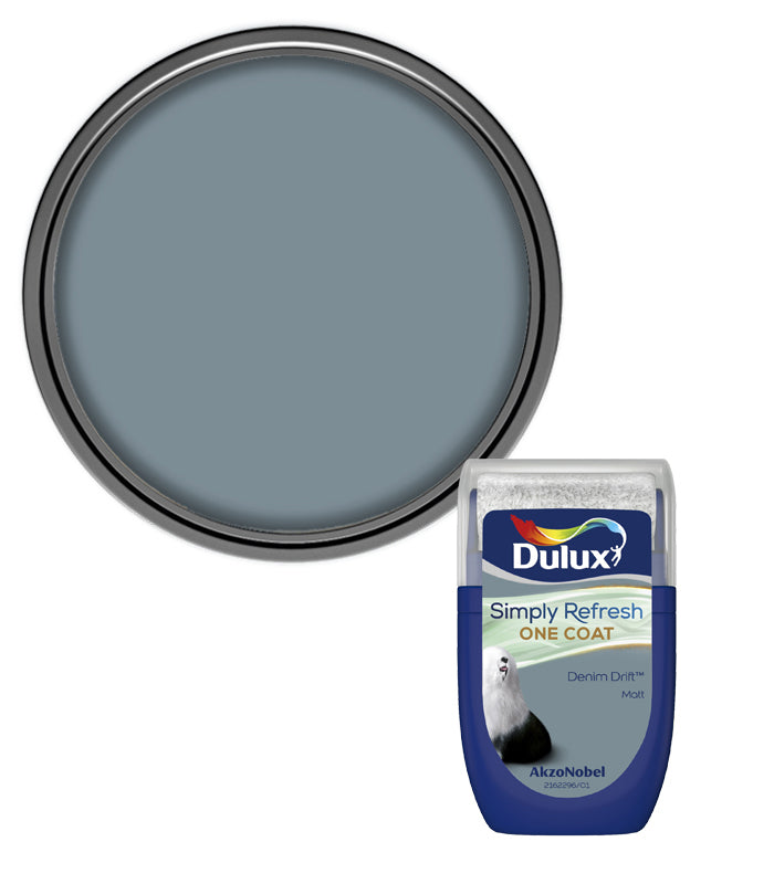 Dulux Simply Refresh One Coat Matt Tester Pot - 30ml - Denim Drift