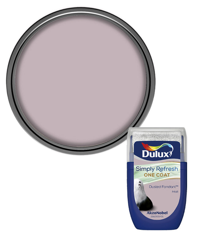Dulux Simply Refresh One Coat Matt Tester Pot - 30ml - Dusted Fondant