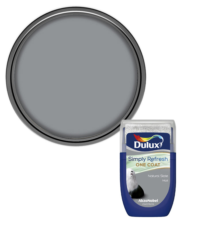 Dulux Simply Refresh One Coat Matt Tester Pot - 30ml - Natural Slate