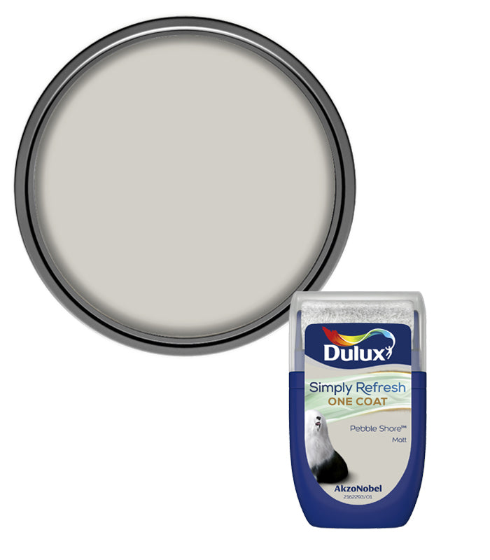 Dulux Simply Refresh One Coat Matt Tester Pot - 30ml - Pebble Shore
