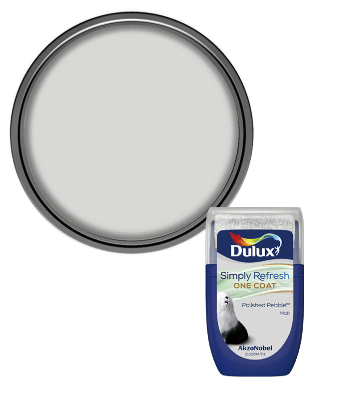 Dulux Simply Refresh One Coat Matt Tester Pot - 30ml - Polished Pebble
