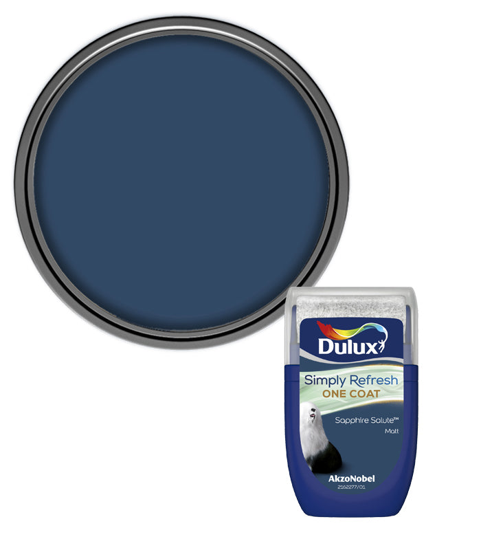 Dulux Simply Refresh One Coat Matt Tester Pot - 30ml - Sapphire Salute