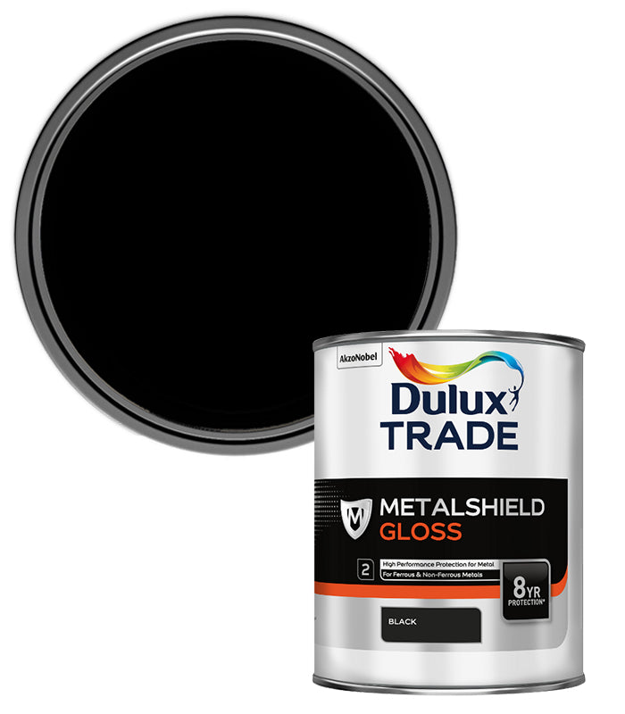 Dulux Trade Metalshield Gloss - Black - 1L
