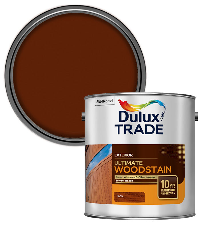 Dulux Trade Ultimate Weathershield Woodstain - Teak - 2.5L
