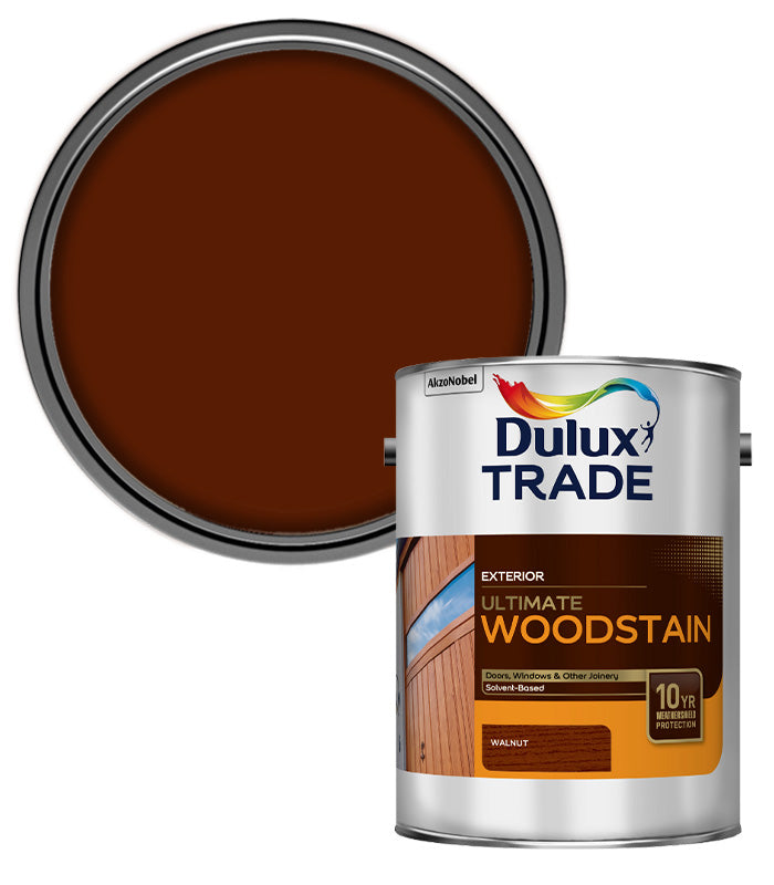 Dulux Trade Ultimate Weathershield Woodstain - Walnut - 1L