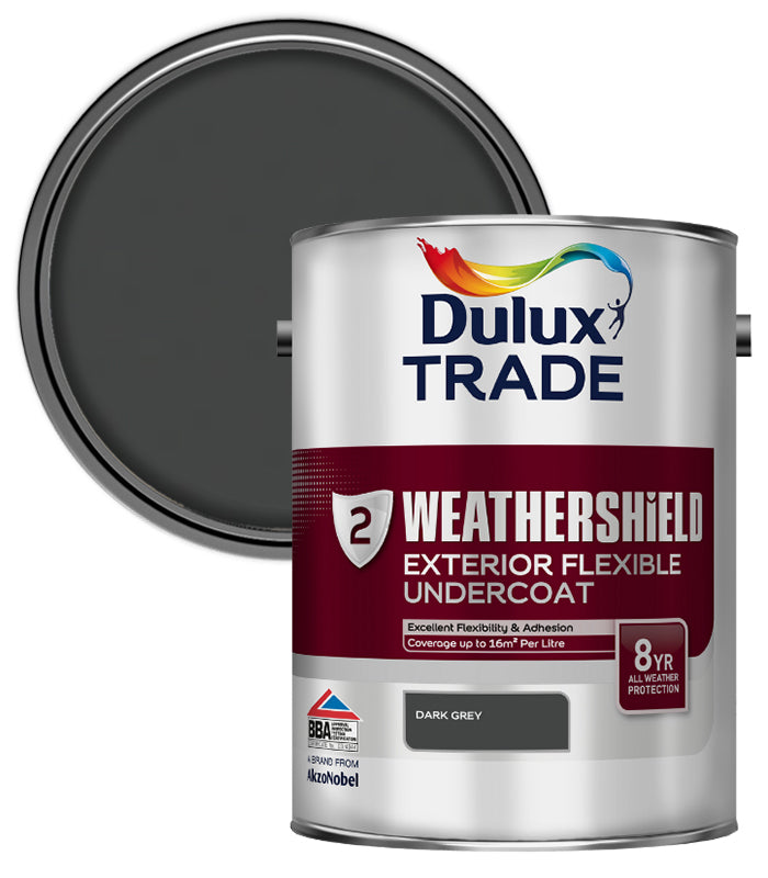 Dulux Trade Weathershield Undercoat - Dark Grey - 5L