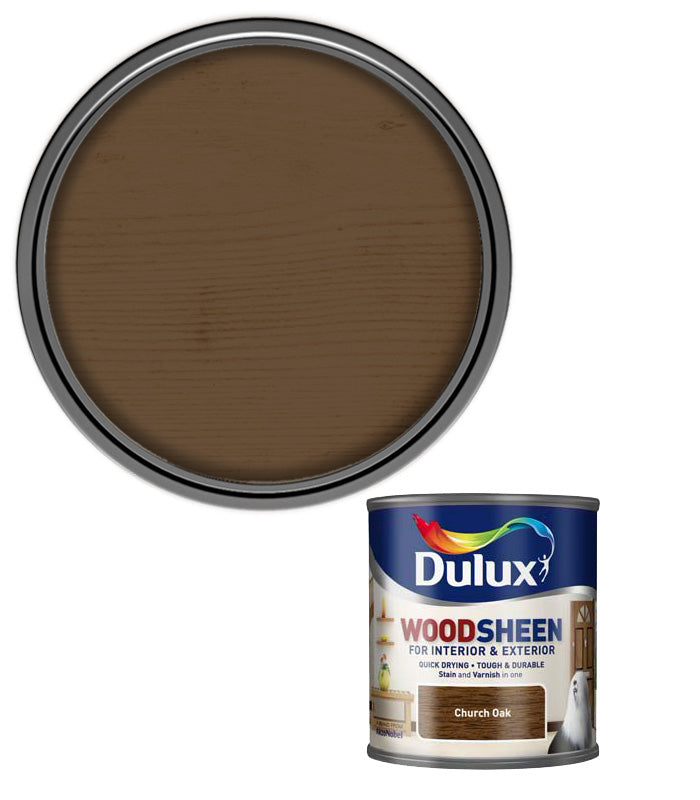 Dulux Woodsheen - Interior & Exterior - Church Oak - 250ML
