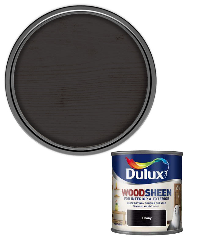 Dulux Woodsheen - Interior & Exterior - Ebony - 250ML