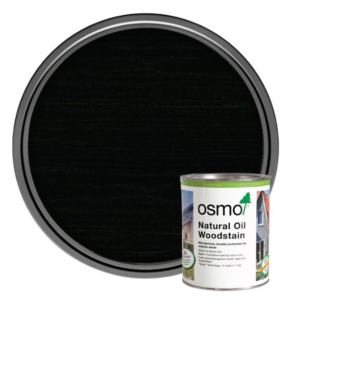 Osmo Natural Oil Woodstain - Ebony - 125ml