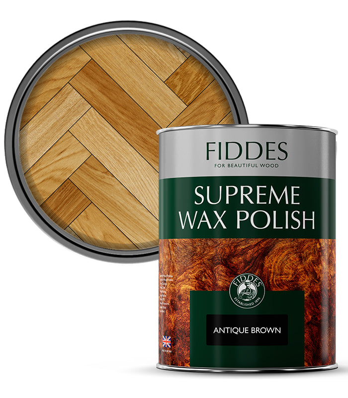 Fiddes - Supreme Furniture and Woodwork Wax Polish - 5 Litre - Antique Brown