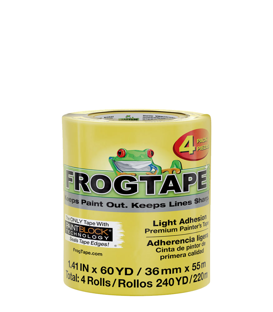 Frog Tape Delicate Surface Painters Tape - 36mm x 55 metres - 4 Pack