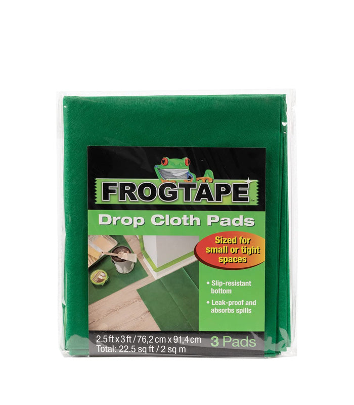 Frog Tape Leak Proof Drop Cloth Pads - 3 Pack